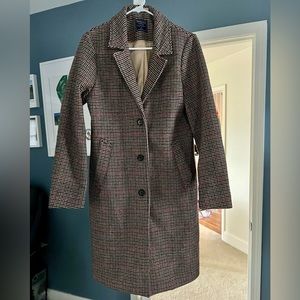 Abercrombie houndstooth coat